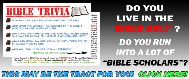 Bible Trivia Gospel Tract